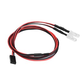 2 Luces LED, Plástico de Goma, Faros Delanteros de 5 Mm, Luz RC, Accesorio RC para Vehículo Modelo 1/10 Drift Car (Luz blanca No. 9)