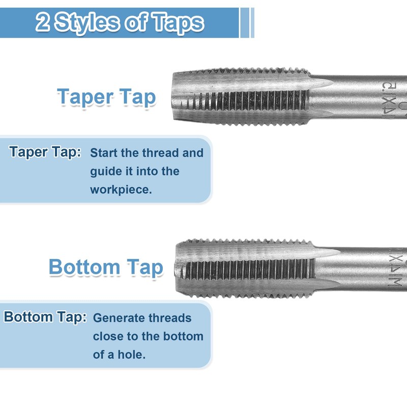 sourcing map 2 Set Metric Hand Taps, M14 x 1.5