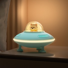 Bluetooth Speaker with Dimmable Bedside Lamps, Night Light Kids Teenage Boy Gifts Birthday Gifts for Boys,Him, Men,Teenage Girls,Friends Spaceman Wireless Speaker Night Lamp for Cute Room Decor(Blue)