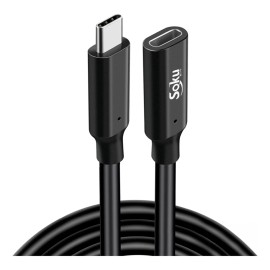 Soku Cable Pro Usb3.1 Tipo C A Hembra Pd 5a 100w 4k 10gbps Color Negro