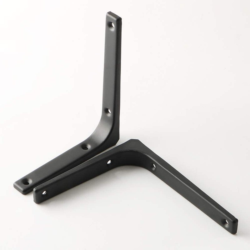 OEEKOI Shelf Brackets, L-Shaped, Set of 6, Wall Mounting, Shelf