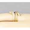 Gold Snake Ring asp Cleopatra toga wrap Serpent Adjustable Medusa