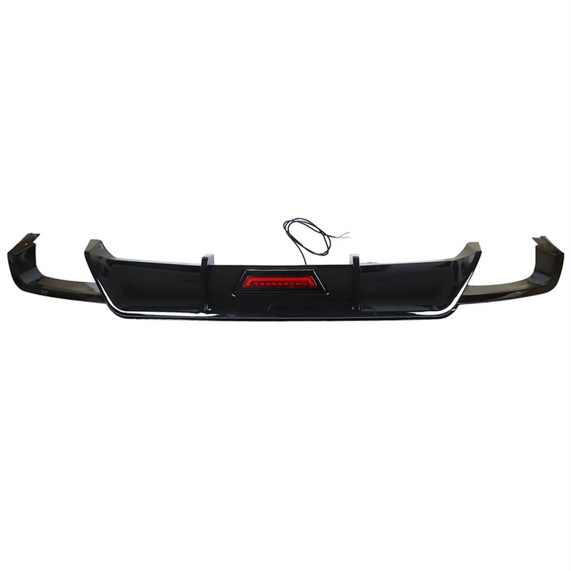 Rear Bumper Lip Spoiler Lower Diffuser with Light Plastic TRD