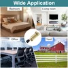 sourcing map 2 Pack Kickdown Door Stop, Spring Loaded Telescopic