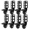 8PCS Storage Rack Caster Wheels,3" Heavy Duty Locking Caster Wheels