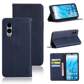 Applicable Arrows We2 F-52E Case Notebook Type Applicable F-52E Notebook Type Case Cover Notebook Type PU Leather Card Storage Wallet Type Shockproof Case Magnet Stand Function 5 Colors (Applicable Arrows we2 F-52E Case Notebook Type) (Deep Blue)