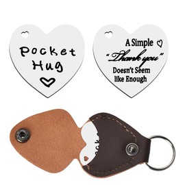 Thank You Dad Gifts from Daughter Son Appreciation Gifts for Women Men Coworkers Mentors Guitar Pick Keychain Engraved Thank You Gifts for Teachers Friends Boss Parents Nurse Thankful Gifts Ideas