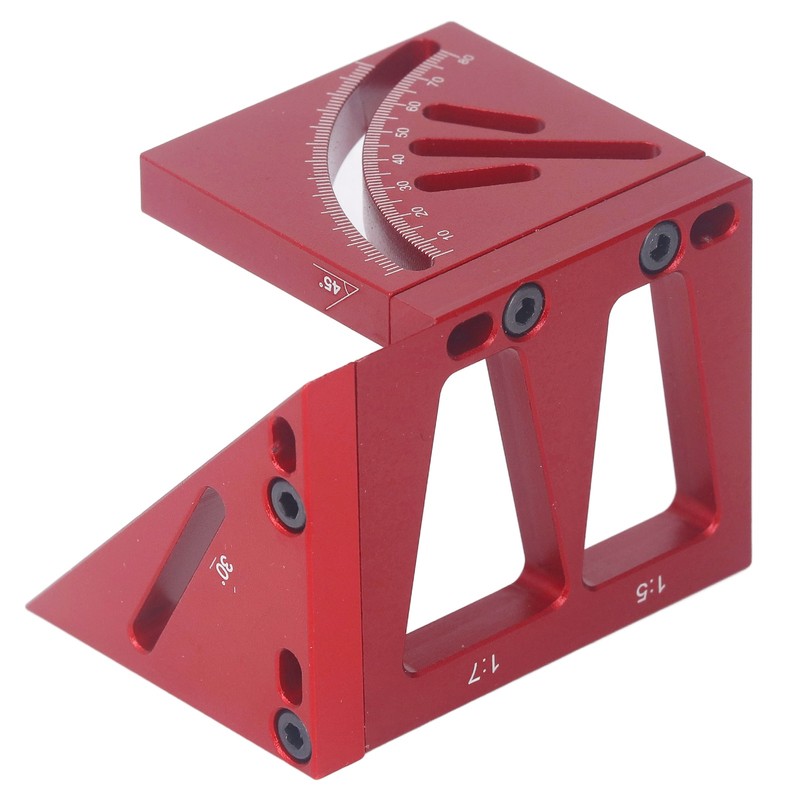 Multi Angle 3D Protractor 45 Degree Marking Ruler Essential Woodworking