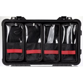 WorldCaseCompany New for 2025 TPU removable 4 Pocket Lid Organizer fits your Nanuk 935 case