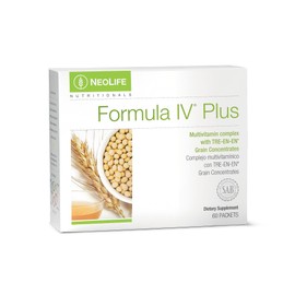 NeoLife - Formula IV Plus Softgel - Softgels, Vitamins A, C, D, E, B Complex - Multivitamins, Multi-Minerals, Multivitamin for Women & Men, TRE-EN-EN Grain Blend, Phyto Enzyme Blend - 60 Packets