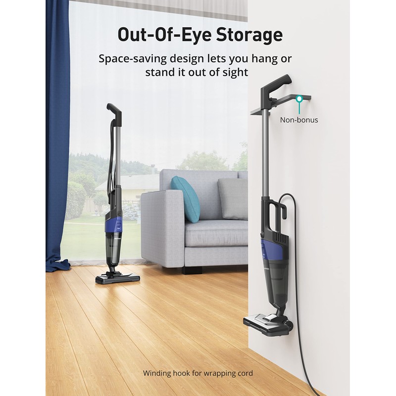 Small Vacuum Cleaner, Aspiron Stick Vacuum Cleaner with 20kPa Powerful