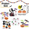 6Pcs Halloween Gel Window Clings for Indoor Home Decor