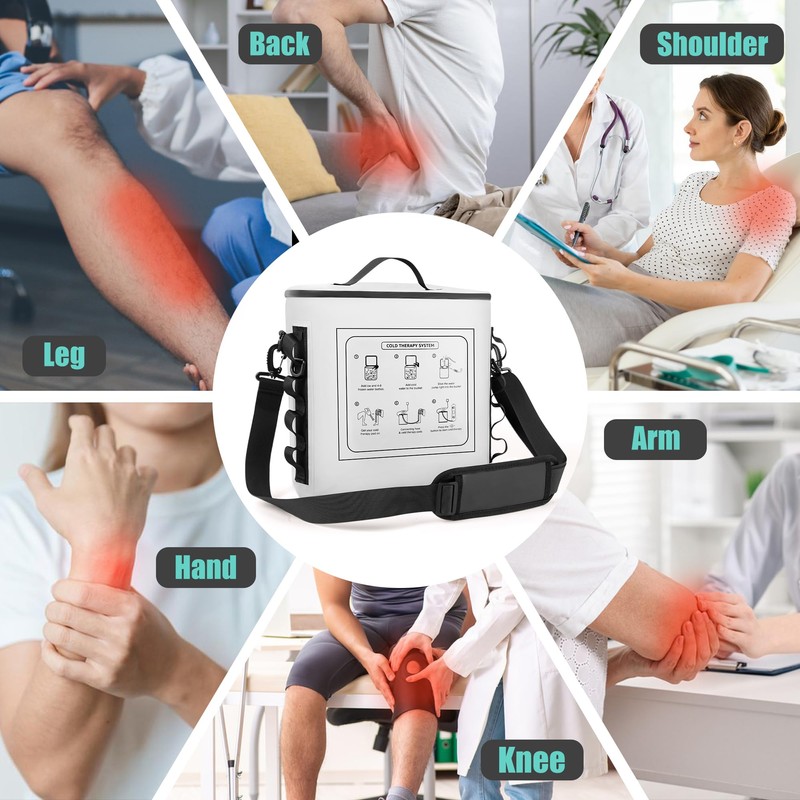 NOVARHOME Cold Therapy Machine with Timer, Portable Ice Machine for