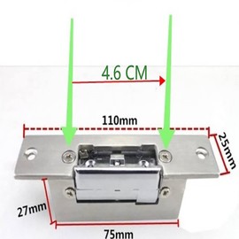 Adjustable Electric Strike Door Lock Double Unlock Mode Access Control Lock for Office Building Stainless Steel Doors,Locks and Accessories