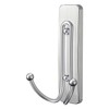 Command Large Double Bath Hook, Satin Nickel, 2-Hooks, 2-Large Water-Resistant