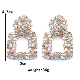 Rectangular Earrings for Women, Rectangular Tear Earrings for Girls, Rectangular Geometric Earrings Hypoallergenic, Square Statement Drop Earrings, Fashionable Colourful Bohemian Stud Earrings, Zinc