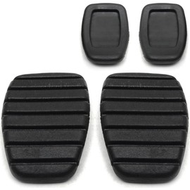 ROBUST 2 Pcs Clutch Brake Pedal Non Slip Car Pedal Cover Rubber Rubber Pad Covers Repalcement for Renault Clio II III Espace IV Kangoo Laguna II Megane II Modus Trafic II 7700416724 8200183752