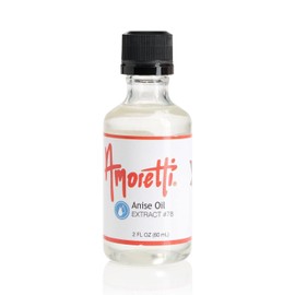 Amoretti - Anise Oil Extract Water Soluble 2 oz - Highly Concentrated & Perfect For Pastry, Savory, Brewing, and more, Preservative Free, Vegan, Kosher Pareve, Keto Friendly