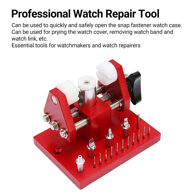 Professional Watch Back Case Cover Opener Watchmaker Repair Tool Set