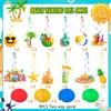 33pcs Summer Pool Party Hanging Swirls, Beach Hanging Decorations Banner