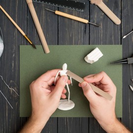 Dough Modelling Tools for Kids DIY Modelling Clay Dough Molds Rolling Pin Clay Cutter Playset for Toddlers Preschool Toys Classroom Accessories