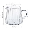 Mikinona High Borosilicate Glass Milk Jug Creamer Pitcher with Comfortable