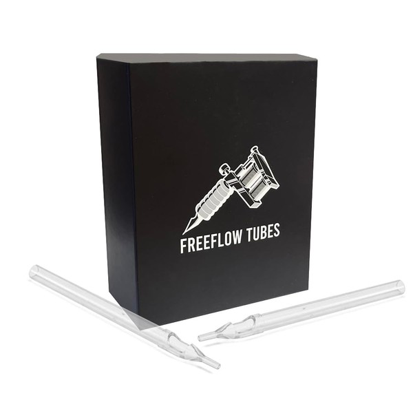 FREEFLOW 13MT 13FT Magnum Flat Tip Long Tattoo Tubes Gripless