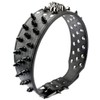 Serijoars Spiked Studded Dog Collar, PU Leather Dog Collar, Adjustable