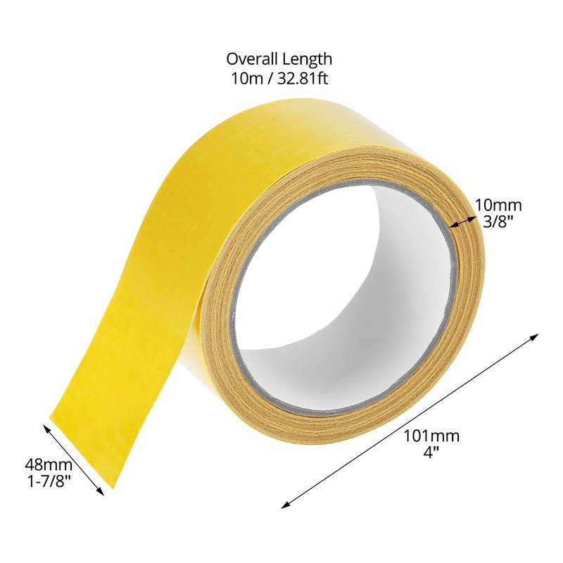 QWORK® Double Sided Carpet Tape, 36Ft 2 Inch Rug Tape