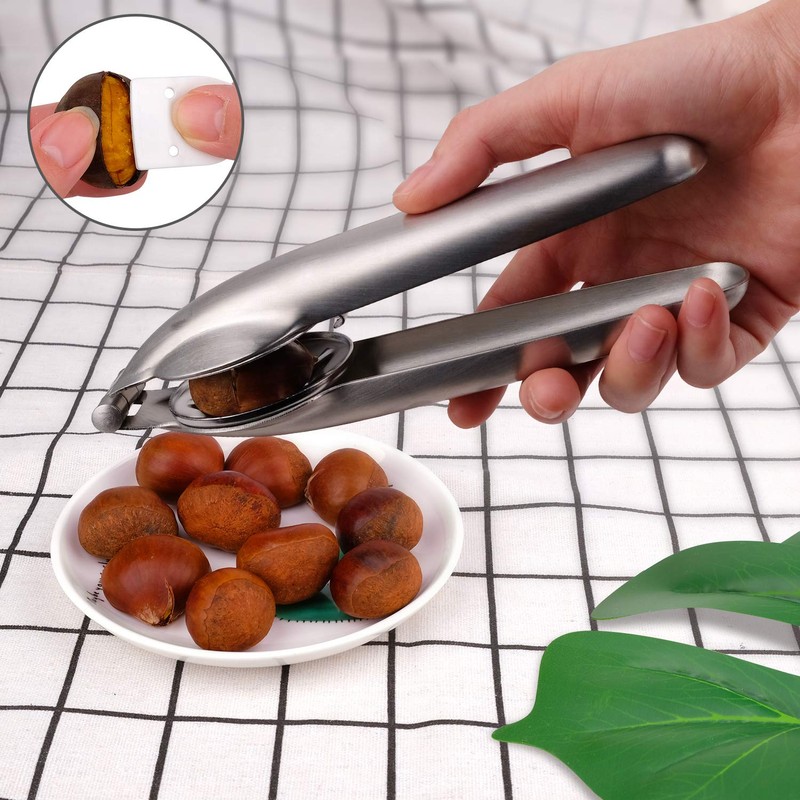 Anwenk Nutcracker Chestnut Clip Peeler Nut cracker Pecan Walnut Plier
