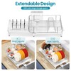 TOOLF Expandable Dish Rack, Dish Drying Rack for Kitchen Counter,