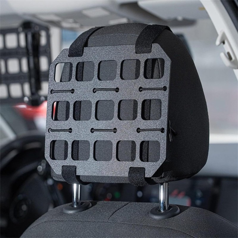 HZEL Car Headrest Organizer Rigid MOLLE Panel, Tactical Vehicle Seat