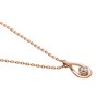 VA Vendome Aoyama SV925 Drop Motif Necklace GS_N023140CZ, Silver