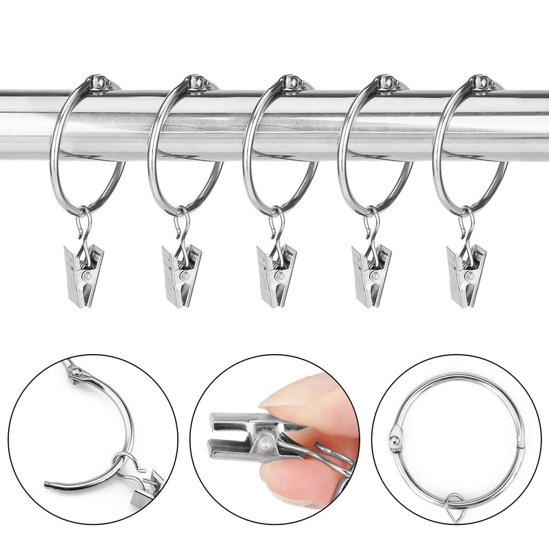 KaiYi Curtain Ring Clips, Curtain Clip Hooks, Opening Design, Inner