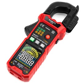 KAIWEETS Smart Digital Clamp Meter with D-Shaped Jaws, Clamp Multimeter with Inrush Current Function, Auto-ranging Amp Meter Built-in HD Color Screen, Measures AC/DC Current Voltage Temperature NCV