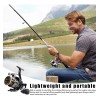 Luckilym Carrete De Pesca Giratorio Profesional 5:2:1 He7000 12 Ejes