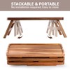3 Tiered Serving Tray 17 Inch Wooden Cupcake Stand Foldable