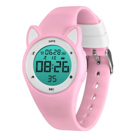 Kids Fitness Tracker Watch,Girls Digital Watch with Alarm/Stopwatch/Distance/Calories/Steps Counter, No App Activity Tracker Watches for Kids Teens Gift for Girls Boys
