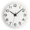 MUJI 15915217 Analog Clock, Small (with Stand), Wall Clock, White