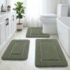 LOCHAS Bathroom Rug Set, Bath Rugs Sets 3 Piece Non