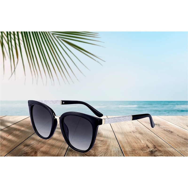 SQUAD Sunglasses for Women Adults Square Fashion with Glasses Case,