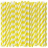 [1000 Count] Yellow Paper Drinking Straws, 7.75 Inch -Restaurant Bulk