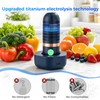 Portable Fruit Washer & Vegetable Cleaner, Wireless Produce Cleaner Blue