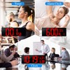 CYMHCHL 17.2" Large Digital Wall Clock Bluetooth Auto Time Sync