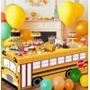 MUNILAIL 6 Ft School Bus Table Cloth Welcome Back to