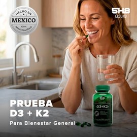 5H8 Nutrition Vitamina D3+K2 Con Aceite De Coco 180 Capsulas Softgel