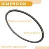 Partuto Drive Belt No.23100MEF003 Motorcycle V-Belt for Honda FJS400 Silver