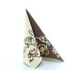 Napkins Pomp Cream Mocha Table Decoration Wedding Decoration Napkins Folded