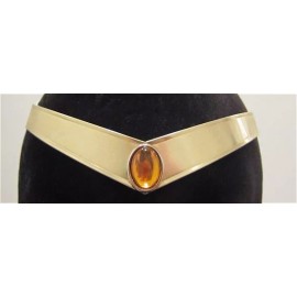 Catzias Sailor Moon Venus Smooth Amber Gem Metal Cosplay Tiara