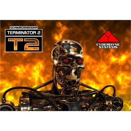 Williams TERMINATOR 2 Pinball Machine Alternate Translite AWESOME REPLACEMENT #7